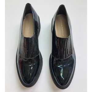 Loeffler Randall Black iridescent Loafer/Creeper